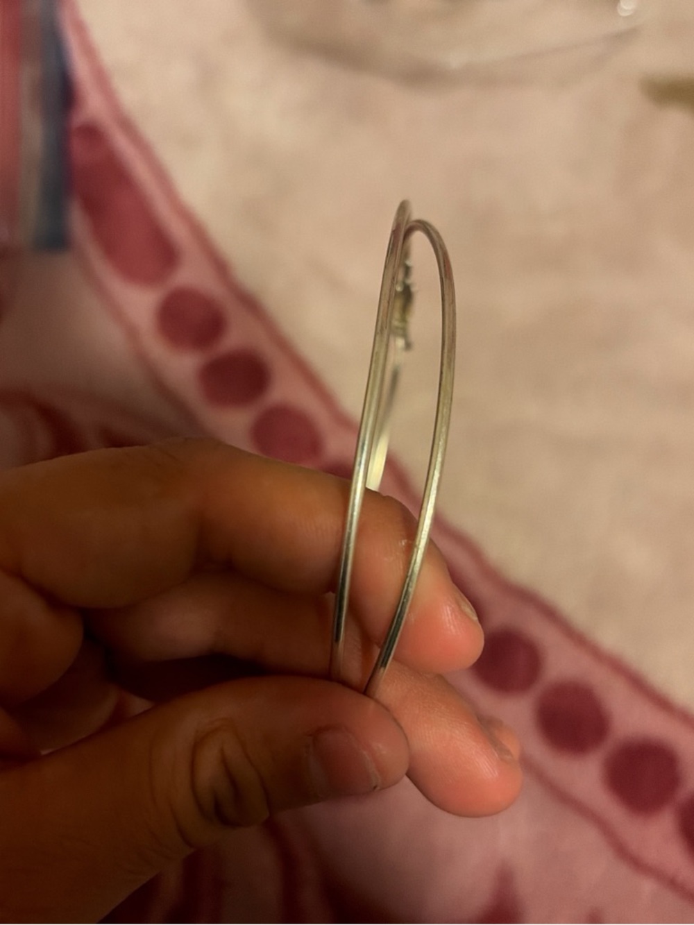 Sleek Silver-Tone Hoop Earrings for Women